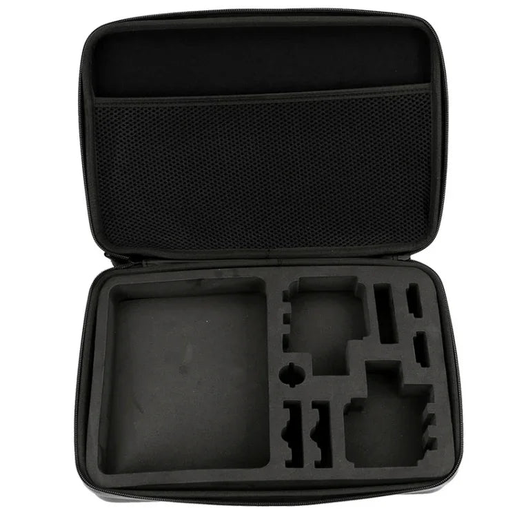 衝撃吸収防水 ポータブル トラベルケース GoPro, Insta360, DJI 他アクションカメラアクセサリー用, サイズ: 32cm x 22cm x 7cm