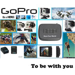 衝撃吸収防水 ポータブル トラベルケース GoPro, Insta360, DJI 他アクションカメラアクセサリー用, サイズ: 32cm x 22cm x 7cm