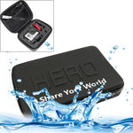 衝撃吸収防水 ポータブル トラベルケース GoPro, Insta360, DJI 他アクションカメラアクセサリー用, サイズ: 16cm x 12cm x 7cm
