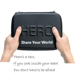 GoPro、Insta360、DJIおよびその他のアクションカメラアクセサリー用 耐衝撃防水ポータブルトラベルケース、サイズ：22cm x 16cm x 7cm、サイズ：22cm x 16cm x 7cm