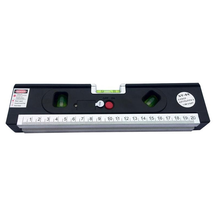 レーザーレベル テープメジャー付き プロ4（100cm） / LEDライト付きレベルバブル、LV-04