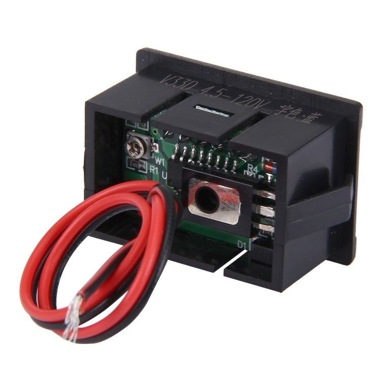 V33D 2線式ミニデジタル電圧計、電圧測定範囲：DC 4.5-120V、S-DT-0534G、S-DT-0534L、S-DT-0534R