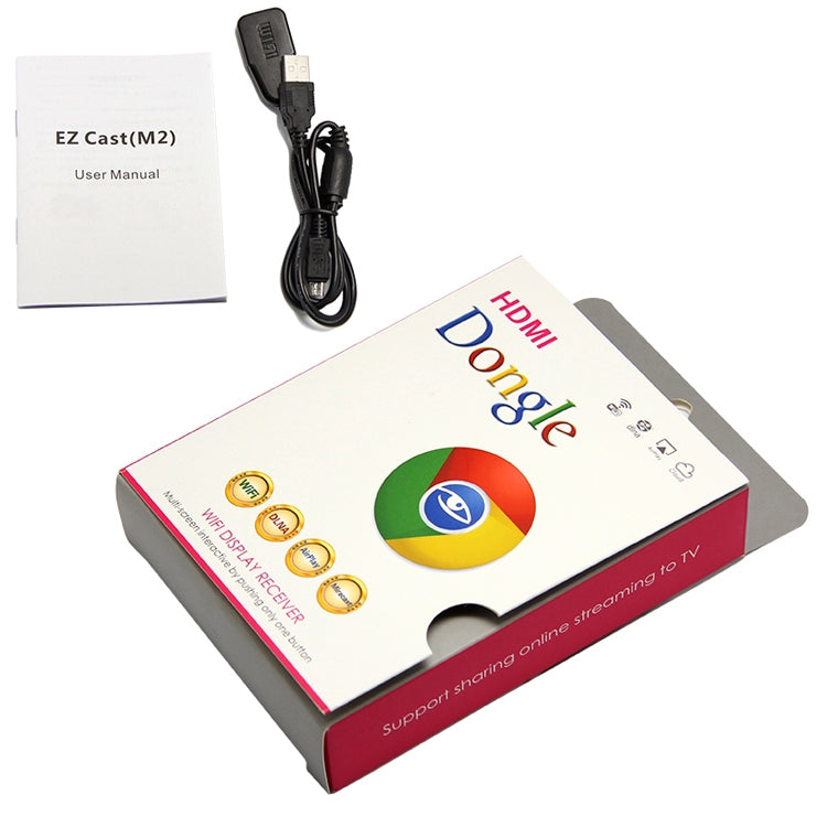 Ez Cast フル1080P ミニ DLNA ディスプレイレシーバードングル WiFiディスプレイシェアラー (M2)