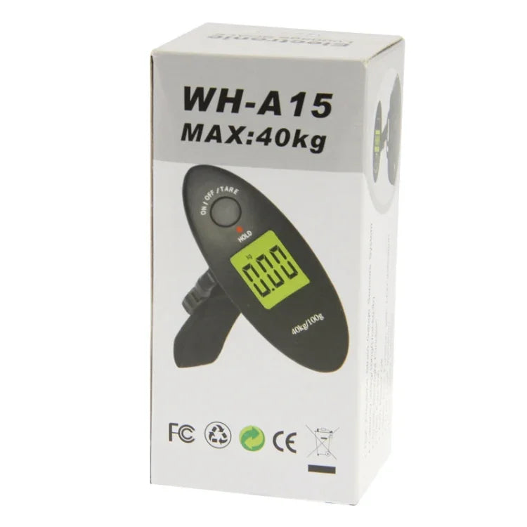 40kg x 100g LCD電子旅行用荷物重量計（WH-A15）、WH-A15