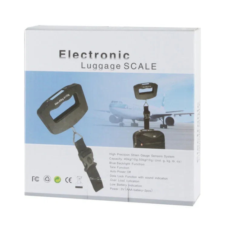 50kgx10g LCD電子旅行用荷物フック重量計、50kgx10g