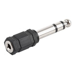6.35mmオス - 3.5mmステレオジャックアダプターソケット、6.35mmオス - 3.5mmメス