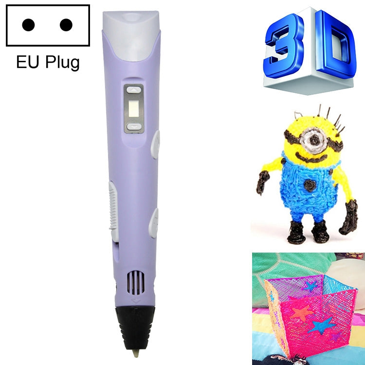 ハンドヘルド3Dプリントペン、EUプラグ、EUプラグ