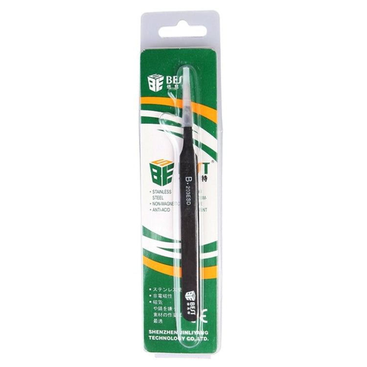 BEST BST-203ESD 202ステンレス静電気防止チップピンセット, BST-203ESD