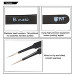 BEST BST-204ESD 202ステンレス静電気防止チップピンセット, BST-204ESD