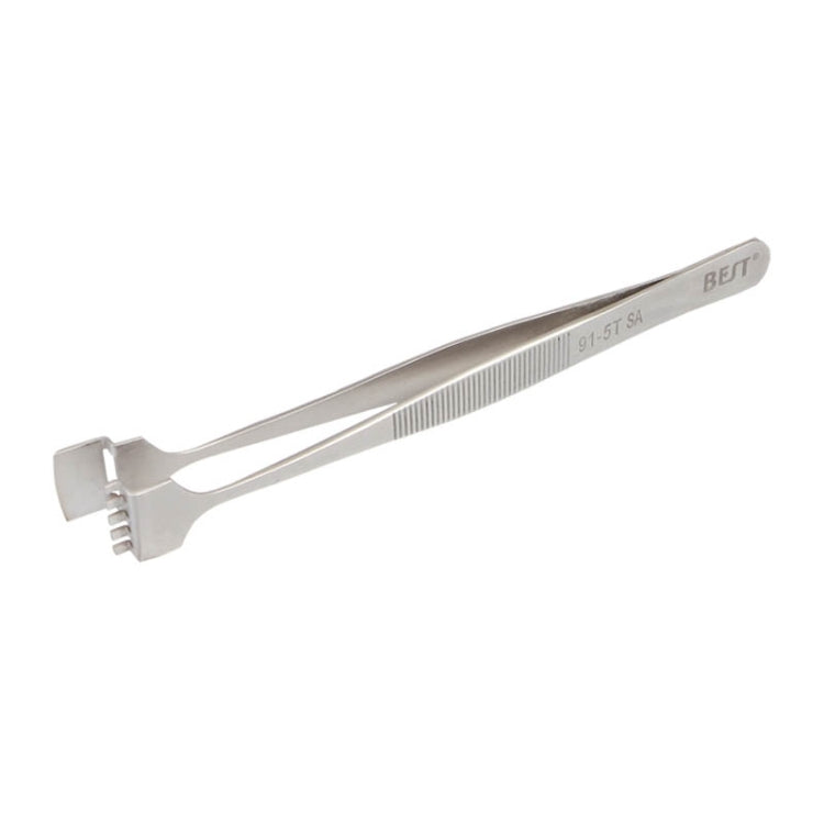 BEST BST-91-5T SAプロフェッショナルステンレスシリコンウェーハ用ウェーハピンセット, BST-91-5T