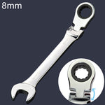 8mm 両用開口プラムラチェットアングルレンチ, 長さ: 13.8cm, 8mm