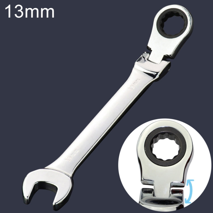13mm 両用開口プラムラチェットアングルレンチ, 長さ: 17.8cm, 13mm
