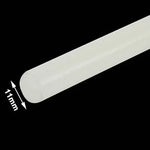 10本入り 実用透明白色ホットメルト接着スティック、サイズ：270 x 11mm（10本入りパッケージ、価格は10本分）、270 x 11mm