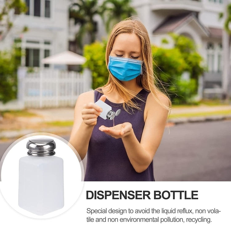 200ml Push Down Alcohol and Liquid Container Bottle, 200ml