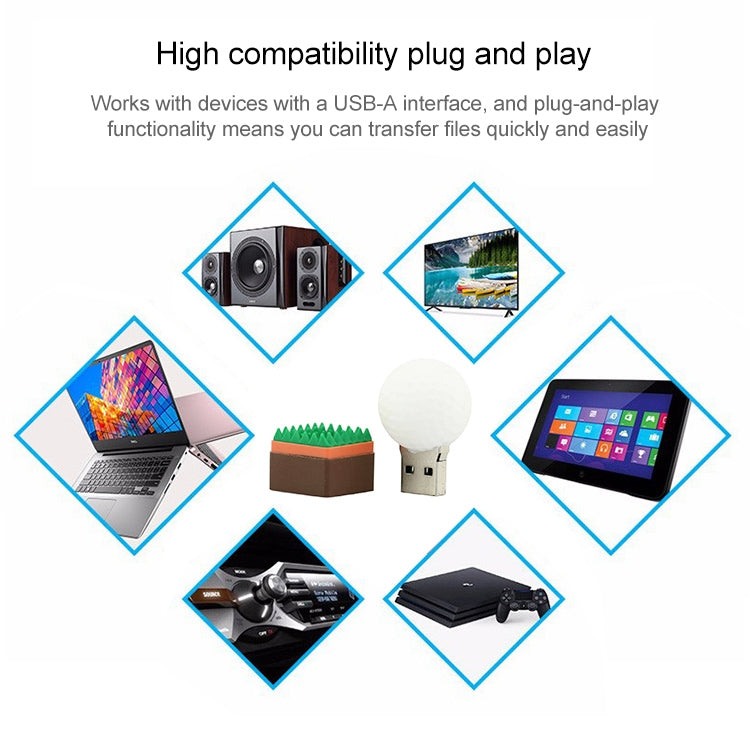 16GB ゴルフスタイルUSBフラッシュディスク、2GB、4GB、8GB、16GB