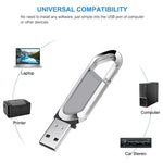 2GB メタリックキーチェーンスタイル USB 2.0 フラッシュディスク（グレー）、2GB（グレー）