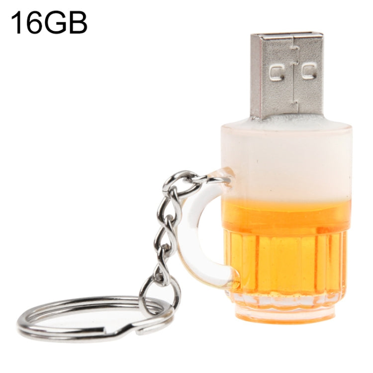ビアキーチェーンスタイル USBフラッシュディスク 16GBメモリ付き, 16GB