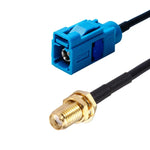 20cm C メス to SMA メス コネクターアダプターケーブル / アンテナコネクター、Fakra C メス to SMA