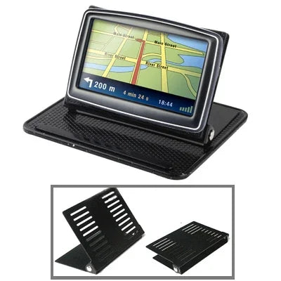 ユニバーサルGPSホルダーブラケット クレードル 滑り止めマット（4.3 / 5.0インチGPS、iPhone 4 / 3GS / 3G、MP4用）、GPSホルダー