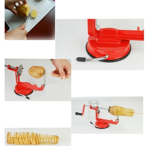スパイラルポテトスライサー、サイズ：約21cm x 13cm、スパイラルポテトスライサー