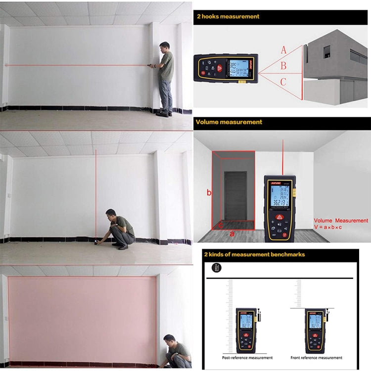 CP-100S デジタルハンドヘルドレーザー距離計、最大測定距離: 100m、100m