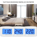 DM55-1 LCD ACデジタル電圧計 ボルトメーター、測定範囲: 110V-300V、EUプラグ