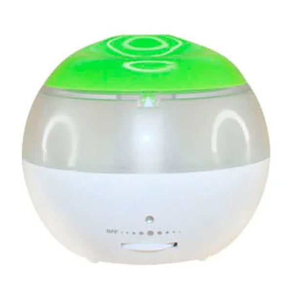 USB加湿器 ミニ赤色インジケーターと蒸気量調節スイッチ付き（ホワイト＋グリーン）、USB加湿器