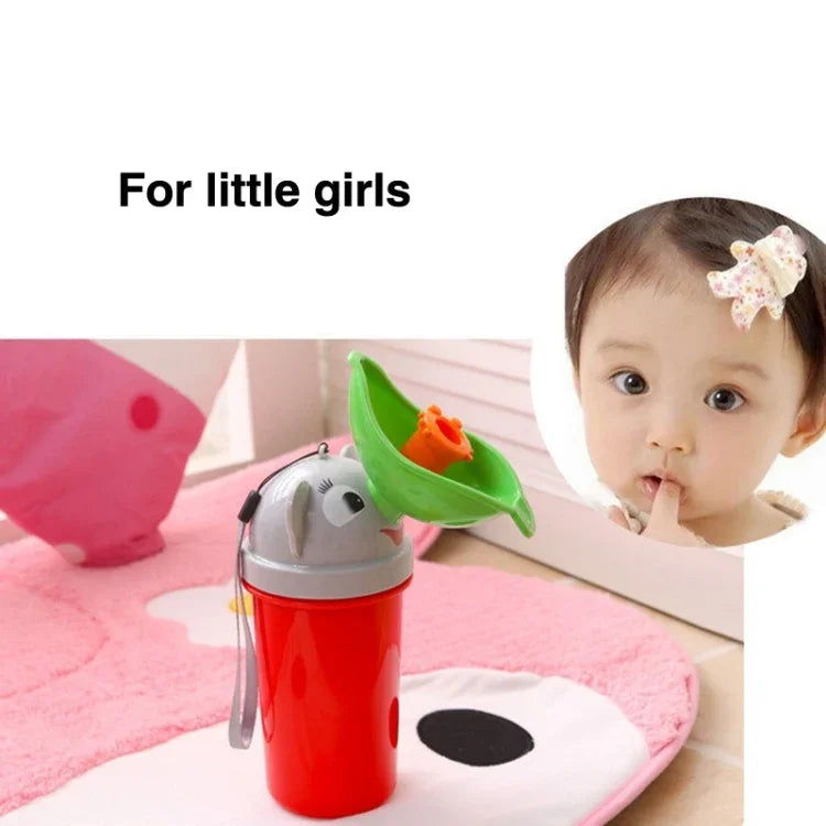 携帯用子供用尿瓶／車用尿瓶女の子用、女の子用