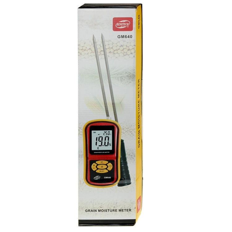 BENETECH GM640 高品質デジタル穀物水分計 LCDディスプレイ付き