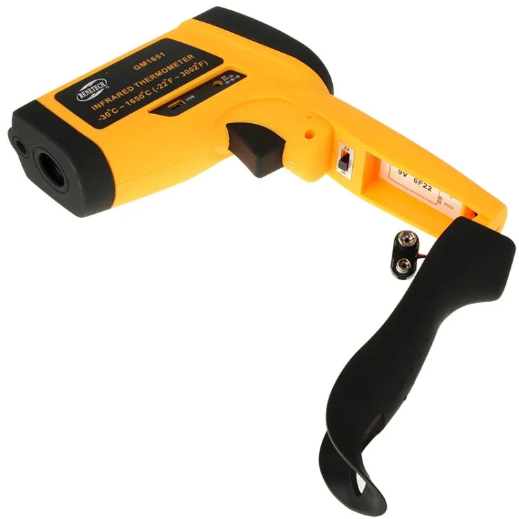 BENETECH GM1651 USBデジタル表示温度ガン ハンドヘルド赤外線IR温度計 測定範囲：-30〜1650℃ GM1651