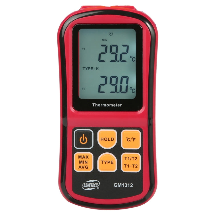 BENETECH GM1312 2.4インチLCDスクリーンサーモカップル温度計 J,K,T,E,N,Rタイプ測定、測定範囲: -50~300℃