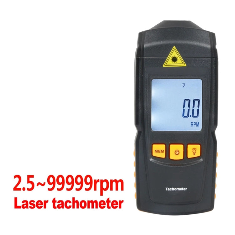 BENETECH GM8905 ハンドヘルドデジタルレーザータコメーター、測定範囲：2.5-99999RPM、GM8905