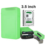 3.5インチ ハードドライブディスク HDD SATA IDE プラスチック収納ボックスエンクロージャーケース