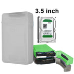 3.5インチ ハードドライブディスク HDD SATA IDE プラスチック収納ボックスエンクロージャーケース