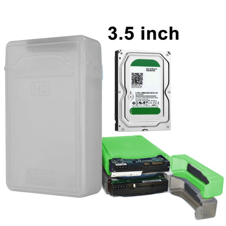 3.5インチ ハードドライブディスク HDD SATA IDE プラスチック収納ボックスエンクロージャーケース
