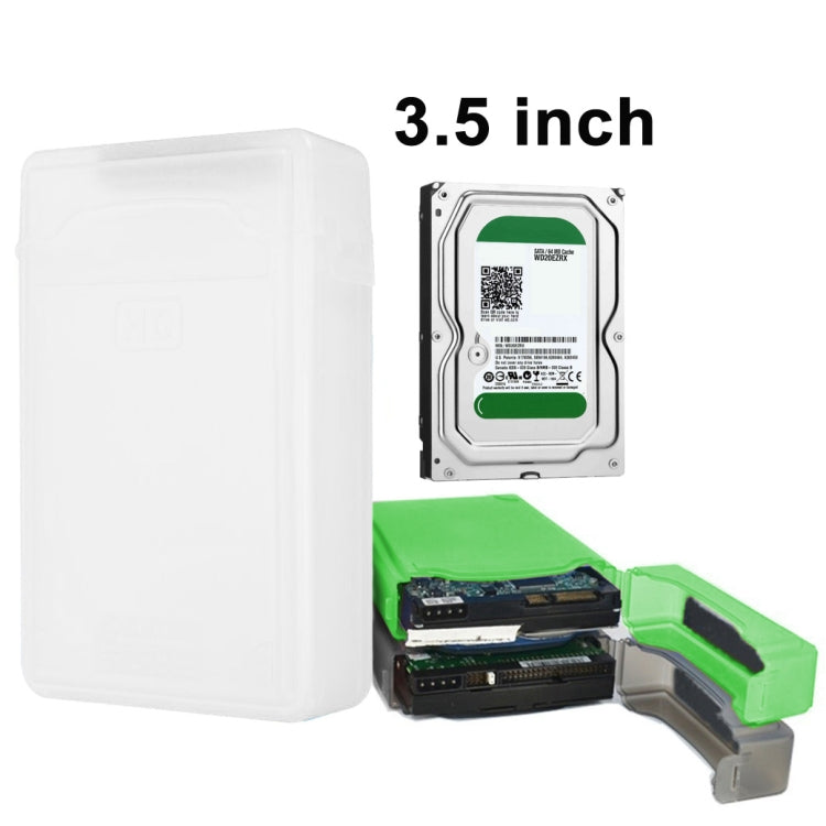 3.5インチ ハードドライブディスク HDD SATA IDE プラスチック収納ボックスエンクロージャーケース