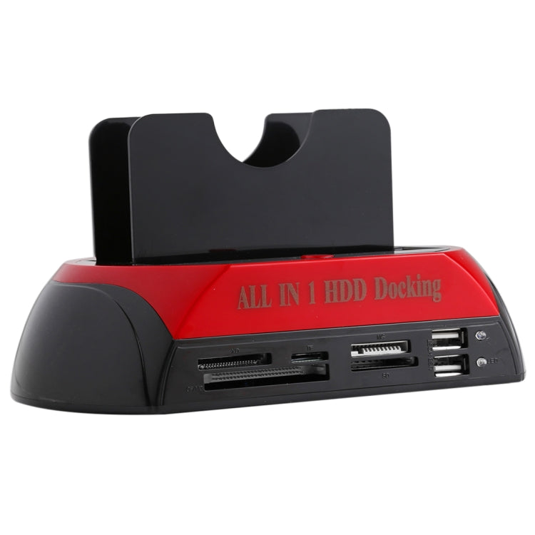 オールインワン デュアル 2.5インチ/3.5インチ SATA/IDE HDDドックステーション カードリーダー＆ハブ付き