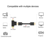 3-in-1 HDMIメスからミニHDMIオス＋マイクロHDMIオスアダプター、HDMIメスからミニHDMI＋マイクロHDMI