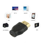 ゴールドメッキHDMI 19ピンオスからマイクロHDMIメスアダプター、HDMIオスからマイクロHDMIメス