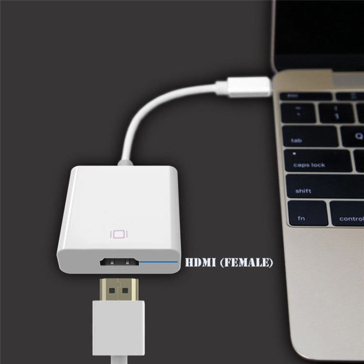 Macbook 12インチ / Chromebook Pixel 2015用、HDMIメス（ホワイト）