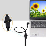 30cm HDMI（タイプA）オスからHDMI（タイプA）メスアダプターケーブル、2つのネジ穴付き、HDMI AMからAF（イヤーホール付き）（30cm）