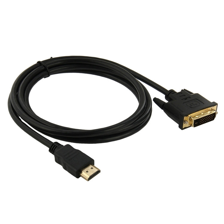 1.8m HDMI（タイプA）オスからDVI 24+1ピンオスアダプターケーブル