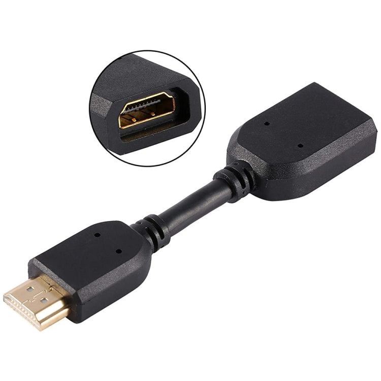 10cm HDMI 19ピンオスからHDMI 19ピンメス（AM-AF）コネクターアダプターケーブル、HDMI AMからAFへ