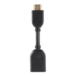 10cm HDMI 19ピンオスからHDMI 19ピンメス（AM-AF）コネクターアダプターケーブル、HDMI AMからAFへ