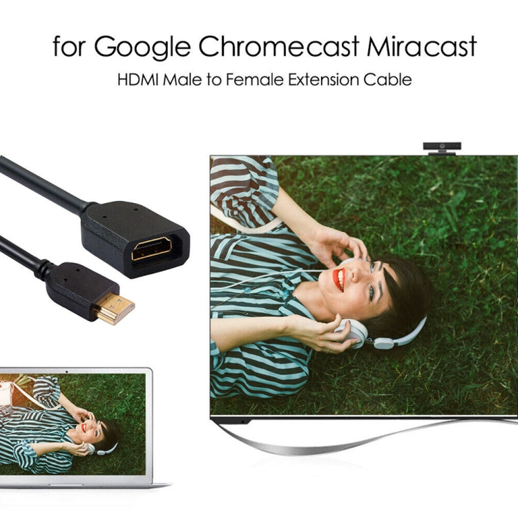 10cm HDMI 19ピンオスからHDMI 19ピンメス（AM-AF）コネクターアダプターケーブル、HDMI AMからAFへ