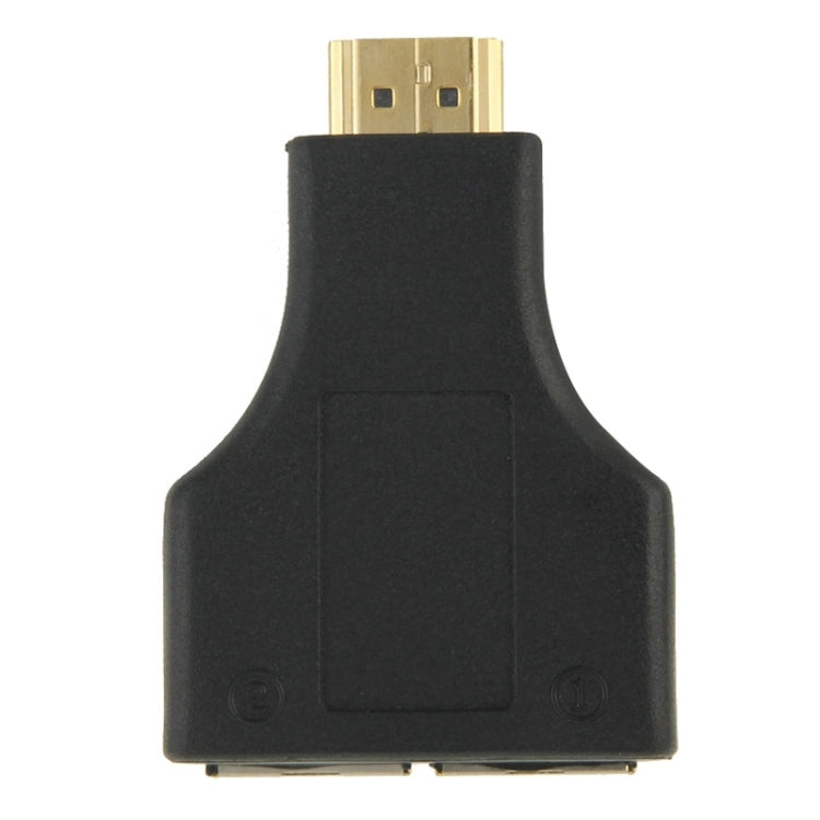30m HDMIからデュアルポートRJ45ネットワークケーブルエクステンダー Cat 5e/6対応 3D HDTVアップ、デュアルRJ45 ブラック