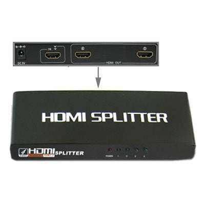 2ポート 1080P HDMIスプリッター、1.3バージョン、HD TV / Xbox 360 / PS3対応