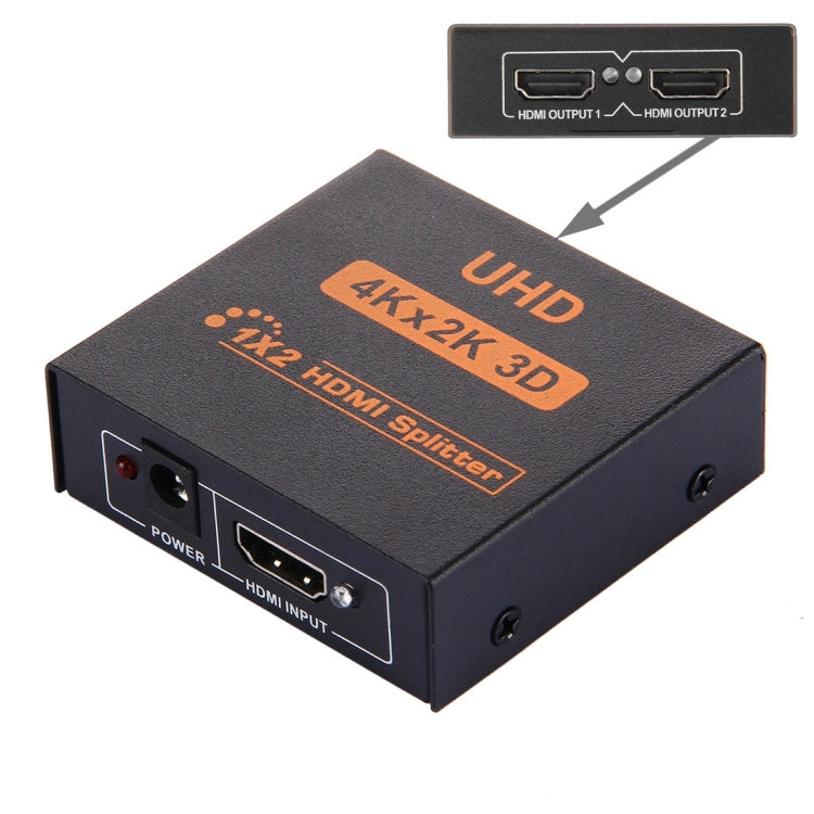 FY1409E ミニ V1.3 UHD 4K x 2K 3D 1 x 2 HDMIスプリッター、HDMI V1.3