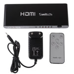 5ポート フルHD 1080P HDMIスイッチ スイッチ＆リモコン付き、1.3バージョン（5ポートHDMI入力、1ポートHDMI出力）、1.3バージョン