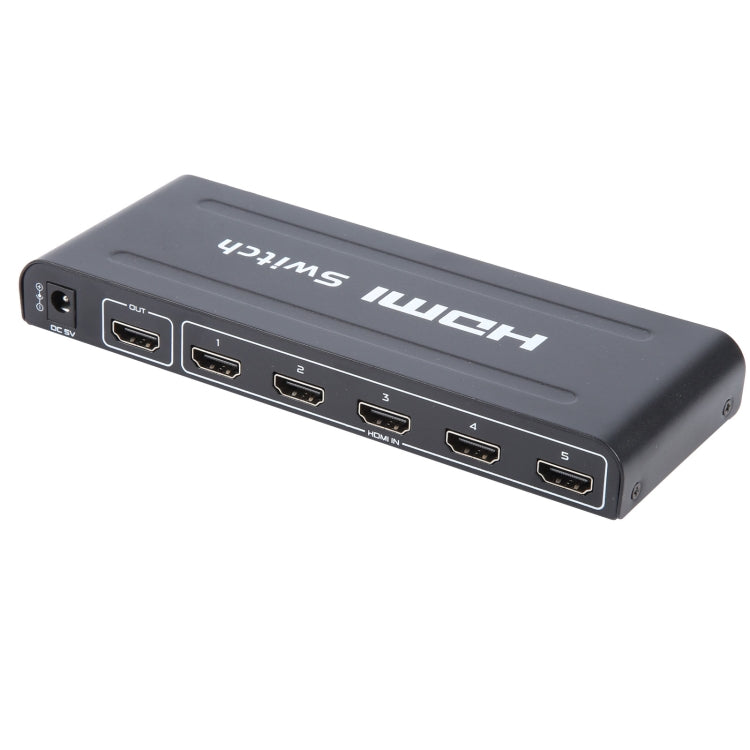 フルHD 1080P 5ポート HDMIスイッチ リモコン＆LEDインジケーター付き、LEDインジケーター付き
